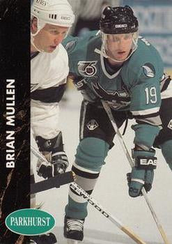 #166 Brian Mullen - San Jose Sharks - 1991-92 Parkhurst Hockey