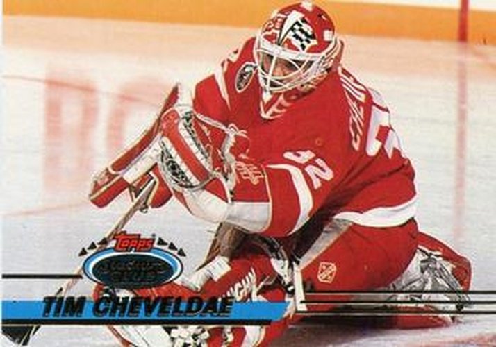 #166 Tim Cheveldae - Detroit Red Wings - 1993-94 Stadium Club Hockey