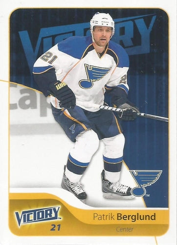 #166 Patrik Berglund - St. Louis Blues - 2011-12 Upper Deck Victory Hockey