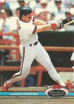 #166 Lance Parrish - California Angels - 1991 Stadium Club Baseball