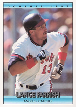 #166 Lance Parrish - California Angels - 1992 Donruss Baseball