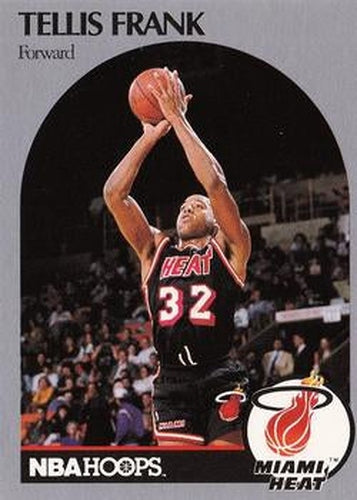 #166 Tellis Frank - Miami Heat - 1990-91 Hoops Basketball