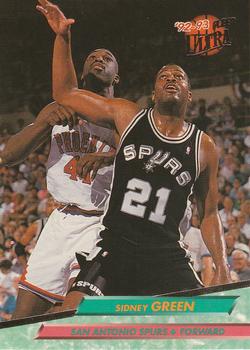 #166 Sidney Green - San Antonio Spurs - 1992-93 Ultra Basketball