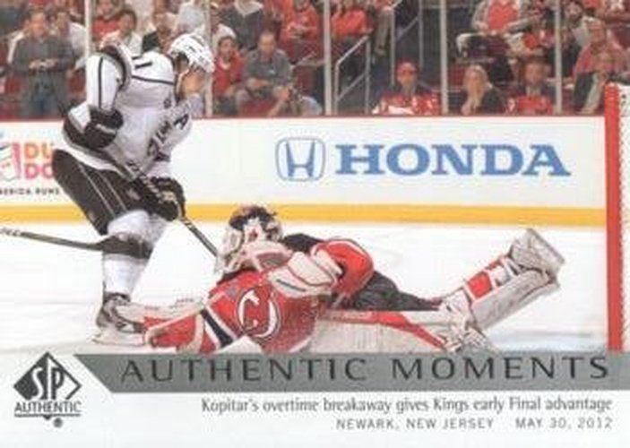 #166 Anze Kopitar - Los Angeles Kings - 2012-13 SP Authentic Hockey