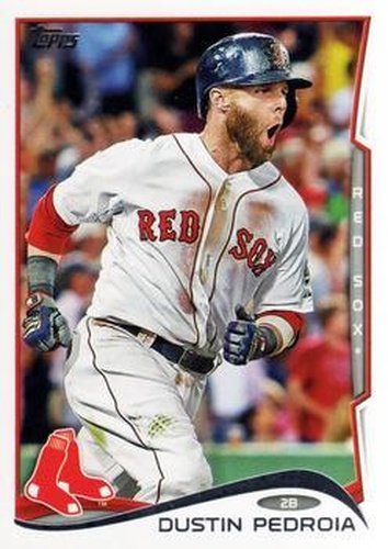 #166a Dustin Pedroia - Boston Red Sox - 2014 Topps Baseball