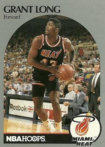 #167 Grant Long - Miami Heat - 1990-91 Hoops Basketball