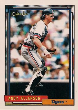 #167 Andy Allanson - Detroit Tigers - 1992 O-Pee-Chee Baseball