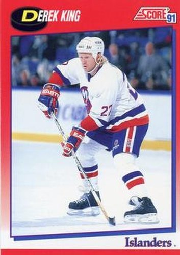 #167 Derek King - New York Islanders - 1991-92 Score Canadian Bilingual Hockey