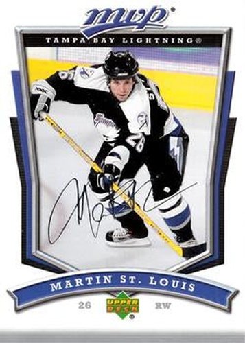 #167 Martin St. Louis - Tampa Bay Lightning - 2007-08 Upper Deck MVP Hockey