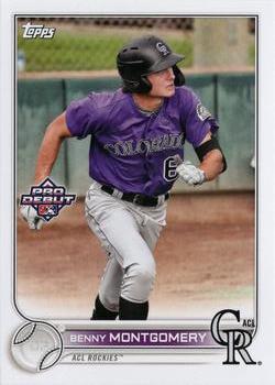 #PD-167 Benny Montgomery - ACL Rockies - 2022 Topps Pro Debut Baseball