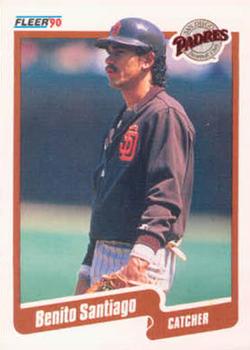 #167 Benito Santiago - San Diego Padres - 1990 Fleer USA Baseball
