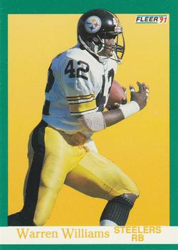 #167 Warren Williams - Pittsburgh Steelers - 1991 Fleer Football