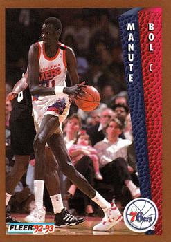 #167 Manute Bol - Philadelphia 76ers - 1992-93 Fleer Basketball