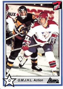 #167 QMJHL Action - 1990-91 7th Inning Sketch QMJHL Hockey