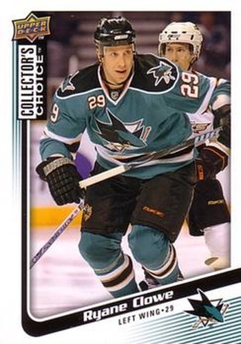 #167 Ryane Clowe - San Jose Sharks - 2009-10 Collector's Choice Hockey