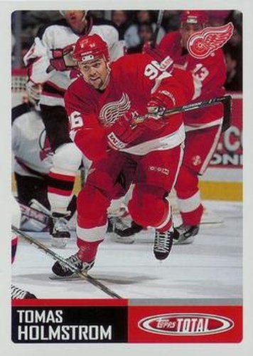 #167 Tomas Holmstrom - Detroit Red Wings - 2002-03 Topps Total Hockey