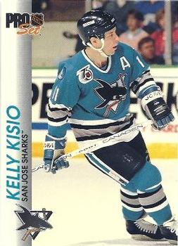 #167 Kelly Kisio - San Jose Sharks - 1992-93 Pro Set Hockey
