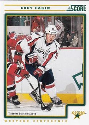#167 Cody Eakin - Dallas Stars - 2012-13 Score Hockey