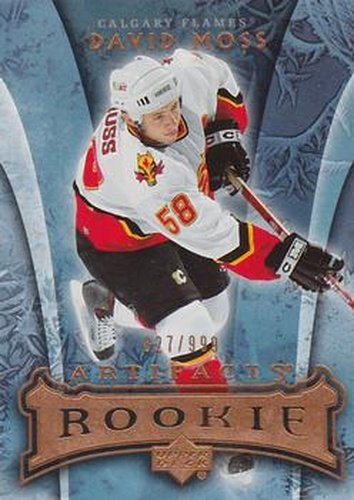 #167 David Moss - Calgary Flames - 2007-08 Upper Deck Artifacts Hockey