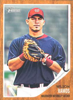#167 Wilson Ramos - Washington Nationals - 2011 Topps Heritage Baseball