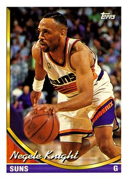 #167 Negele Knight - Phoenix Suns - 1993-94 Topps Basketball