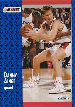 #167 Danny Ainge - Portland Trail Blazers - 1991-92 Fleer Basketball