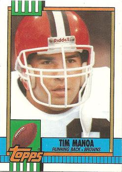 #167 Tim Manoa - Cleveland Browns - 1990 Topps Football