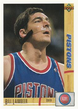 #167 Bill Laimbeer - Detroit Pistons - 1991-92 Upper Deck Basketball