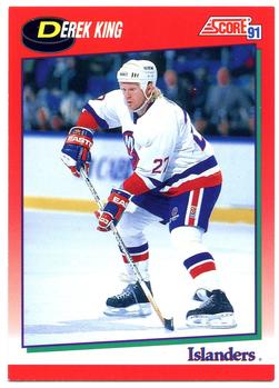 #167 Derek King - New York Islanders - 1991-92 Score Canadian Hockey