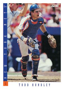 #167 Todd Hundley - New York Mets - 1993 Score Baseball