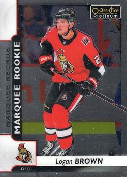 #167 Logan Brown - Ottawa Senators - 2017-18 O-Pee-Chee Platinum Hockey