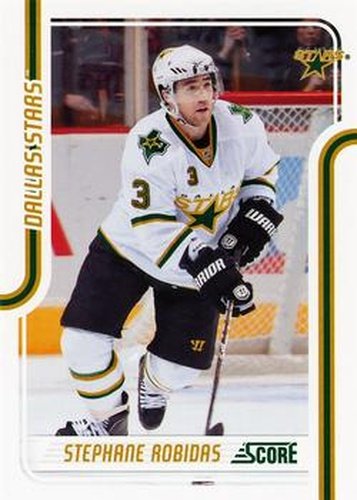 #167 Stephane Robidas - Dallas Stars - 2011-12 Score Hockey