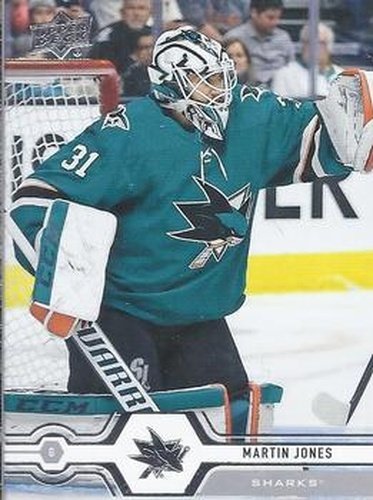 #167 Martin Jones - San Jose Sharks - 2019-20 Upper Deck Hockey