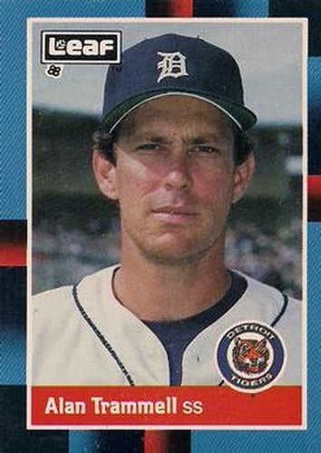 #167 Alan Trammell - Detroit Tigers - 1988 Leaf Baseball