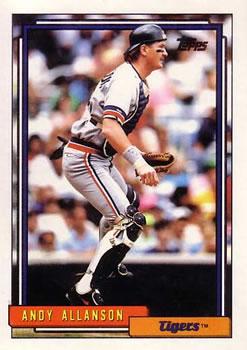 #167 Andy Allanson - Detroit Tigers - 1992 Topps Baseball