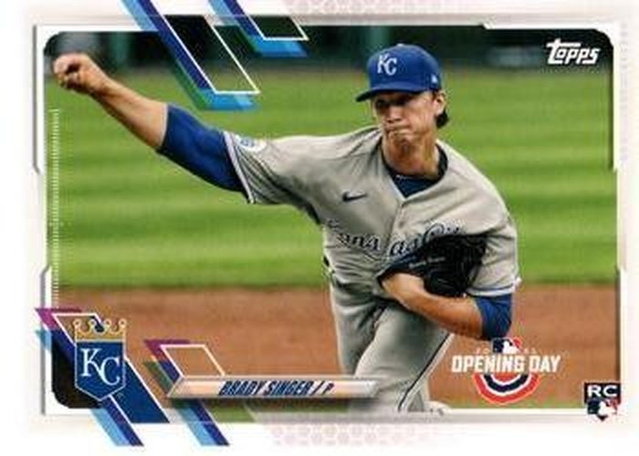 #167 Brady Singer - Kansas City Royals - 2021 Topps Opening Day Baseball