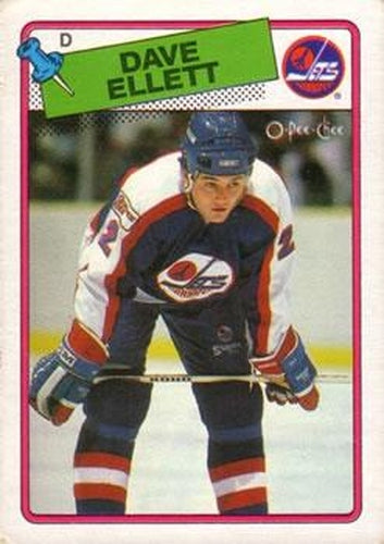#167 Dave Ellett - Winnipeg Jets - 1988-89 O-Pee-Chee Hockey