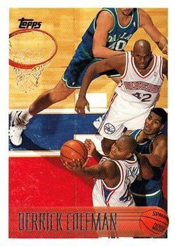 #167 Derrick Coleman - Philadelphia 76ers - 1996-97 Topps Basketball