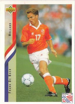 #167 Frank De Boer - Netherlands - 1994 Upper Deck World Cup Contenders English/Spanish Soccer