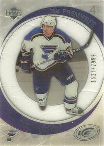 #167 Jeff Hoggan - St. Louis Blues - 2005-06 Upper Deck Ice Hockey