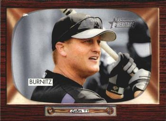 #167 Jeromy Burnitz - Colorado Rockies - 2004 Bowman Heritage Baseball