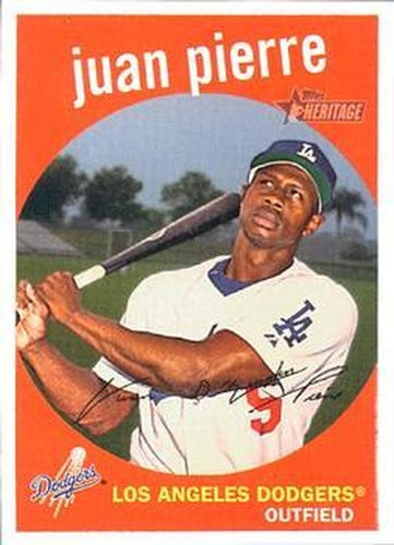 #167 Juan Pierre - Los Angeles Dodgers - 2008 Topps Heritage Baseball