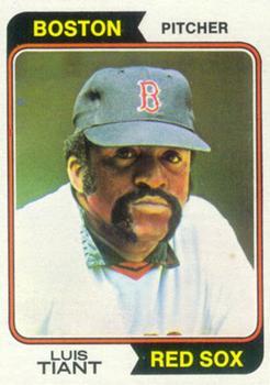 #167 Luis Tiant - Boston Red Sox - 1974 Topps Baseball