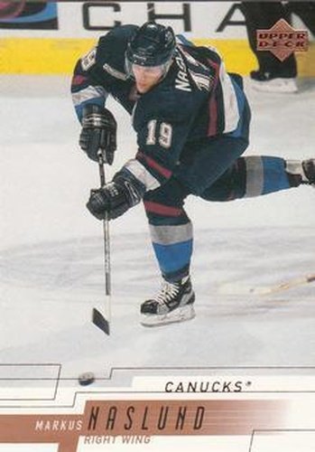 #167 Markus Naslund - Vancouver Canucks - 2000-01 Upper Deck Hockey