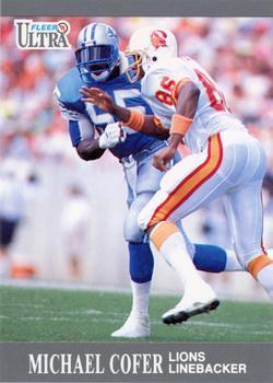 #167 Michael Cofer - Detroit Lions - 1991 Ultra Football