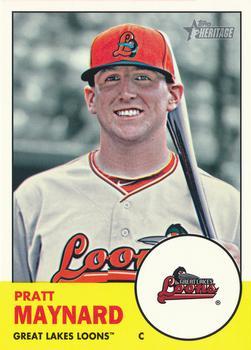 #167 Pratt Maynard - Great Lakes Loons - 2012 Topps Heritage Minor League Baseball