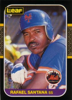 #167 Rafael Santana - New York Mets - 1987 Leaf Baseball