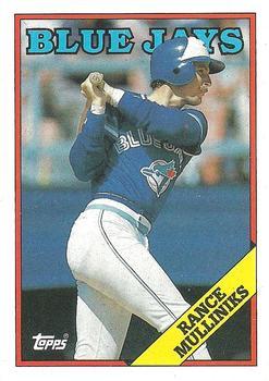 #167 Rance Mulliniks - Toronto Blue Jays - 1988 Topps Baseball