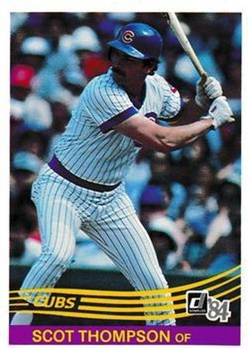 #167 Scot Thompson - Chicago Cubs - 1984 Donruss Baseball
