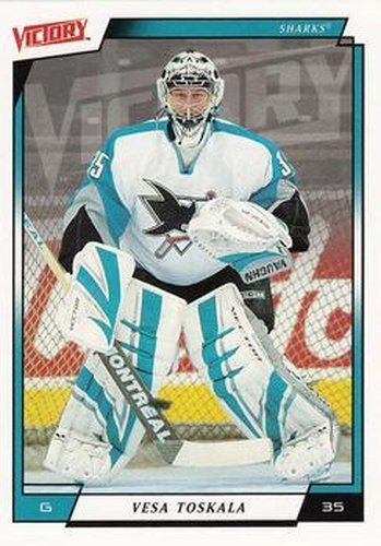 #167 Vesa Toskala - San Jose Sharks - 2006-07 Upper Deck Victory Hockey